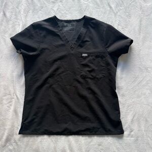 Figs Black Catarina One-Pocket Scrub Top